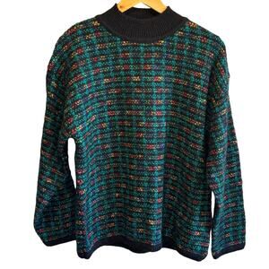 Bryn Connelly NWT Vintage Multi-Color Plaid Sweater - size XL
